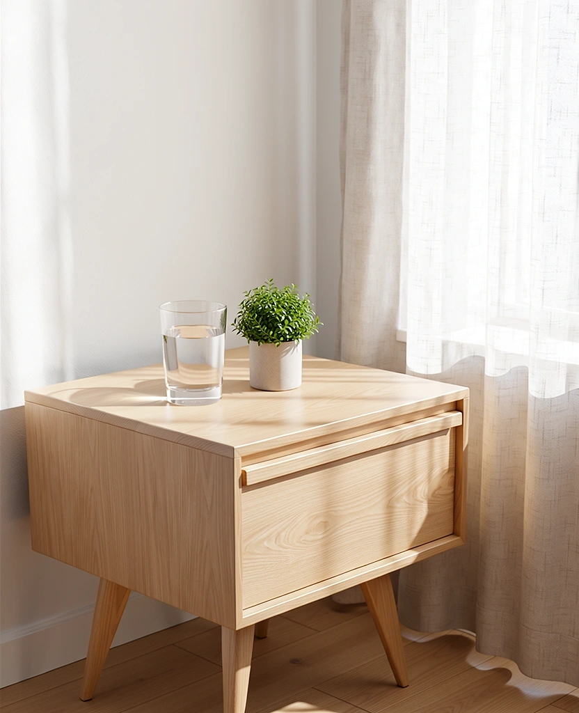 Minimalistisches Schlafumfeld